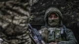 Ukraine -- Ukrainian solders near Bakhmut on frontline positions, Donetsk region 17Oct2022