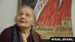 Елена Осипова на открытии выставки своих работ, Санкт-Петербург, 31 января 2023 года 