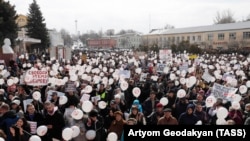 Протест против свалок в Подмосковье 