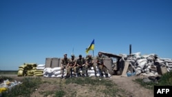 Украинские военные в Донбассе