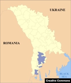 Карта расселения гагаузов в Молдавии