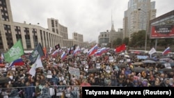 Митинг на проспекте Сахарова 10 августа 2019 года