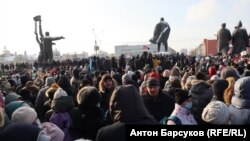 Митинг в Новосибирске