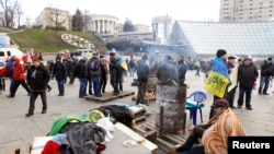 "Евромайдан" в центре Киева. 28 ноября 2013 года