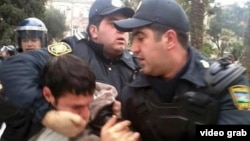 Azerbaijan -- protest in Baku - 26Jan2013