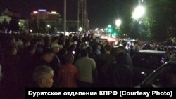 Стихийный протест в центре Улан-Удэ, 9 сентября 2019 года