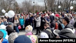 Митинг в Новосибирске в защиту зеленых зон