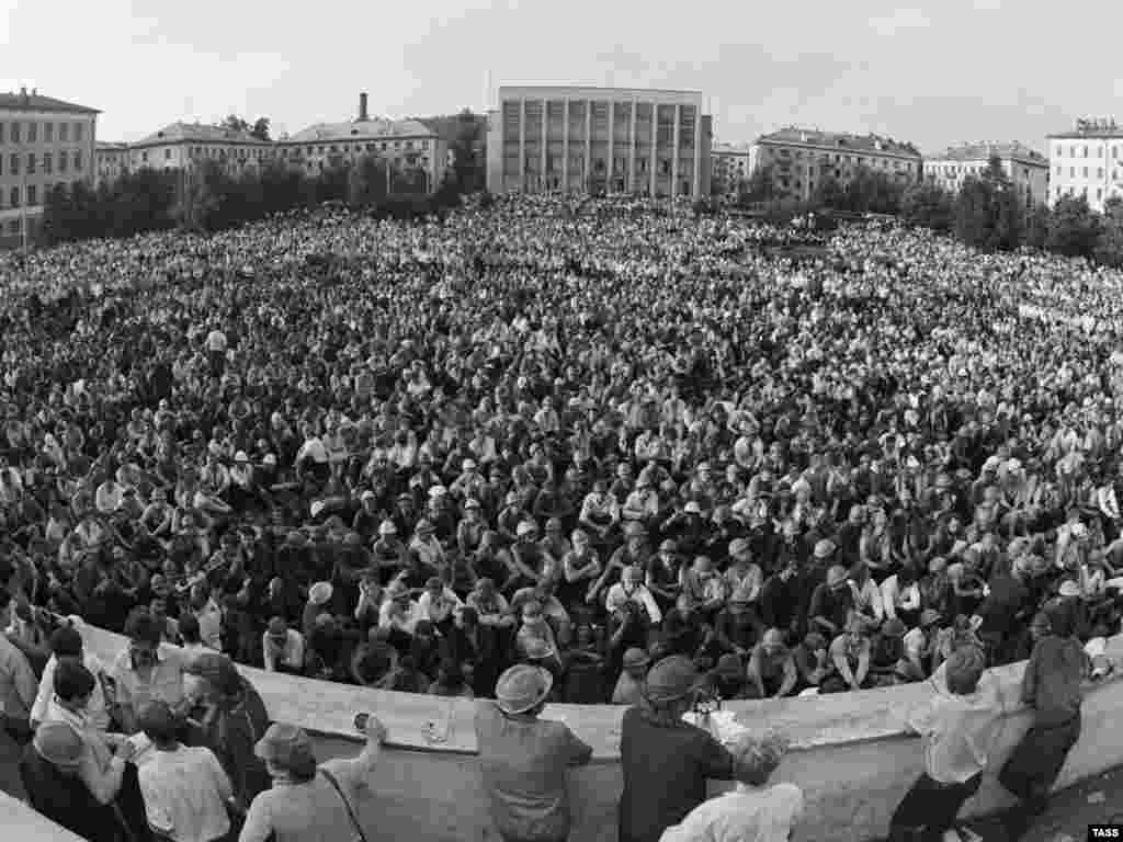  Забастовка шахтеров в Междуреченске, 1989 год